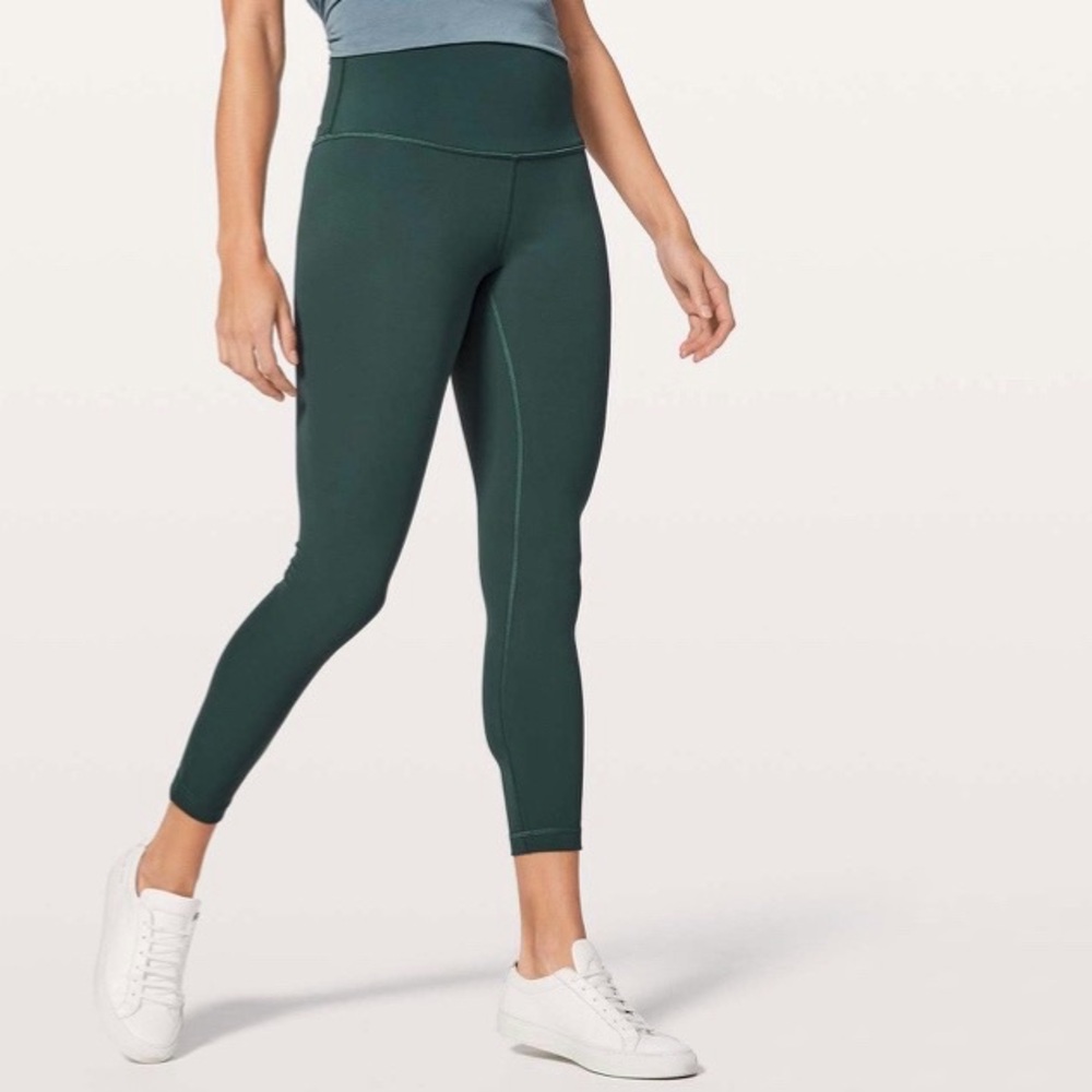 Lululemon Wunder Under Legging High Rise Tight 25" Size 4 Full On Luxtreme Green